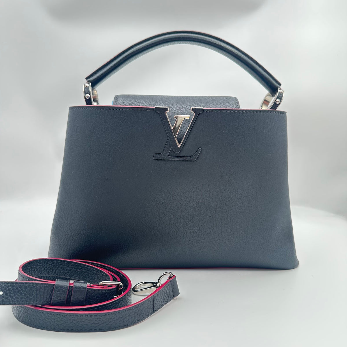 Louis Vuitton Capucines Black/Purple (LY1285)