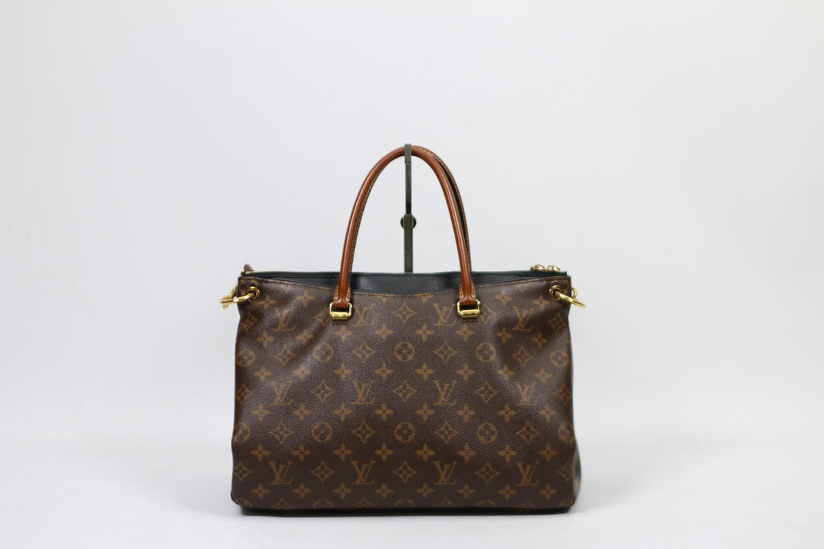 Louis Vuitton Black PVC Monogram Canvas Pallas MM Shoulder Bag M41064 (V1280803)
