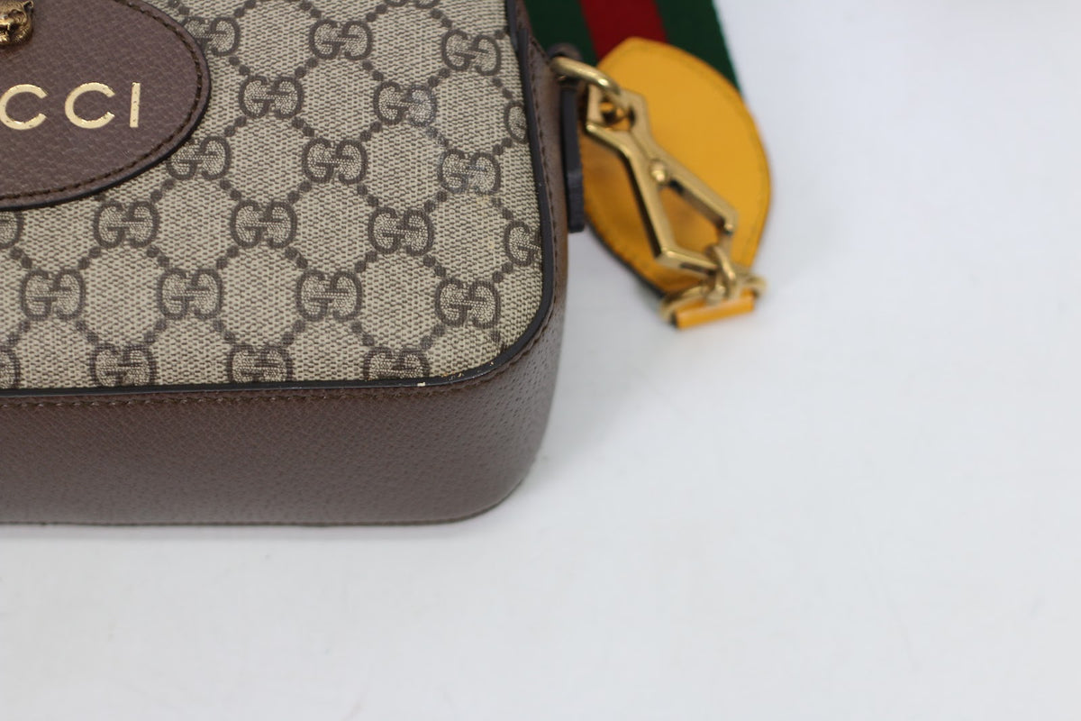 Gucci Brown PVC GG Supreme Canvas Neo Vintage Messenger ONE Crossbody Bag 476466 (V7230909)