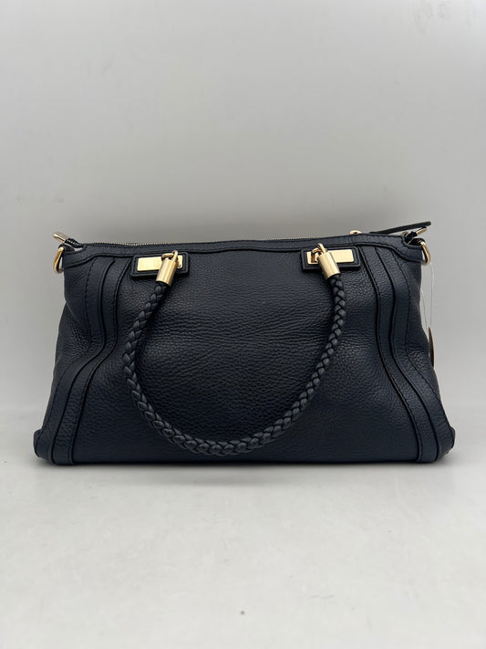 Gucci Leather Tote, Blue