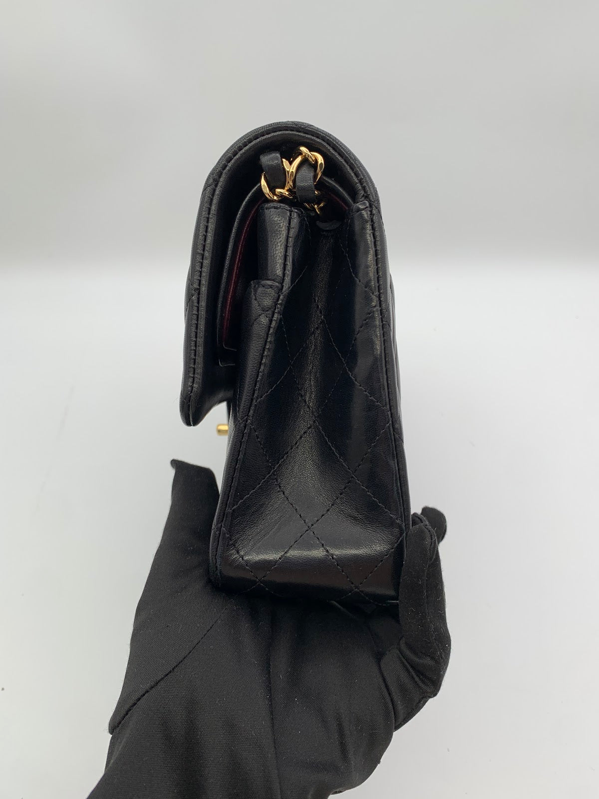 Chanel Medium Classic Double Flap Bag, Black Lambskin (BL1736)