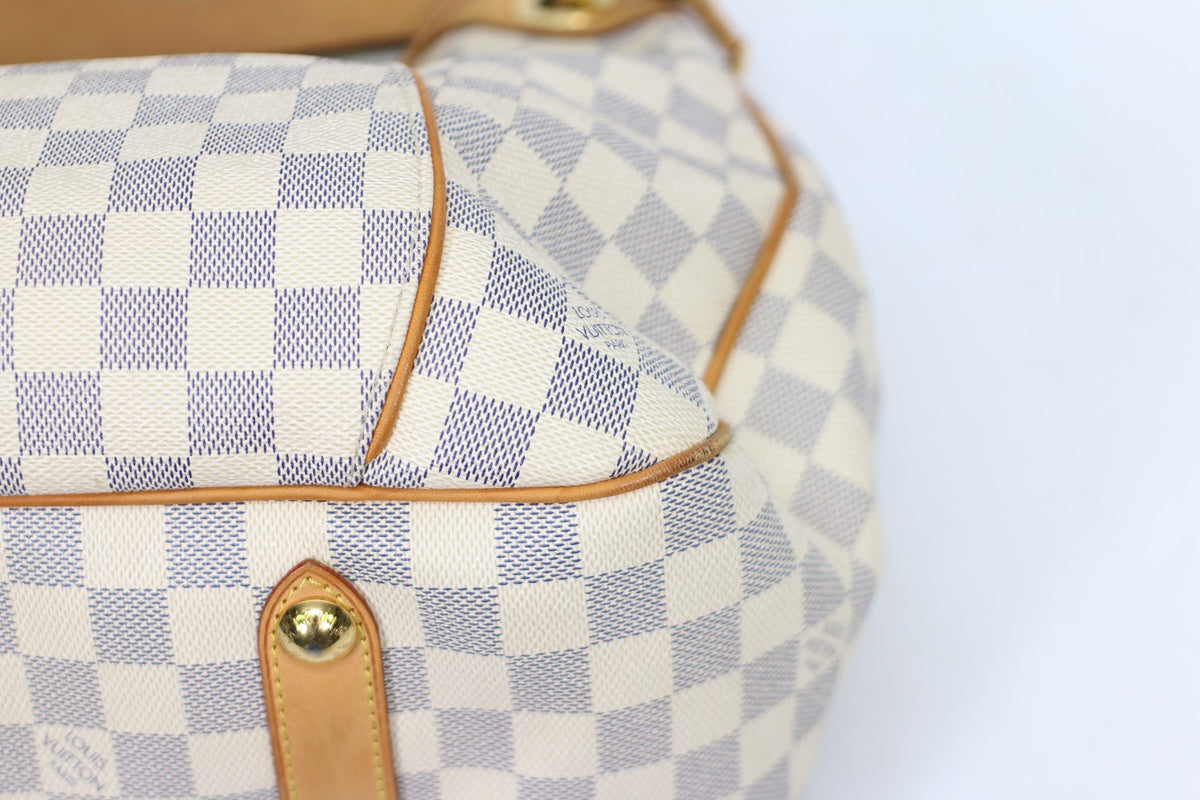 Louis Vuitton White PVC Damier Azur Galliera PM Shoulder Bag N55215 (V1210919)