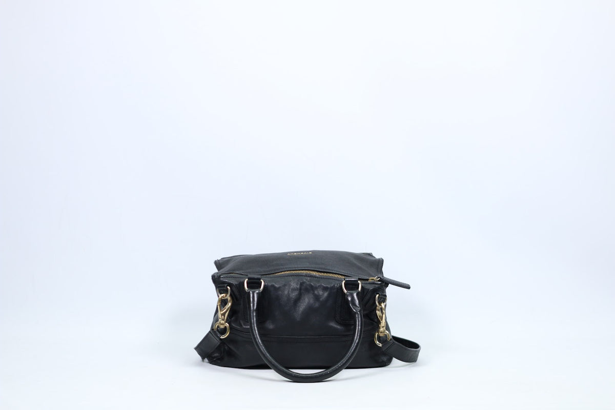 Givenchy Black Leather Wrinkle Pandora Medium Shoulder Bag BB05250004 (V793918)