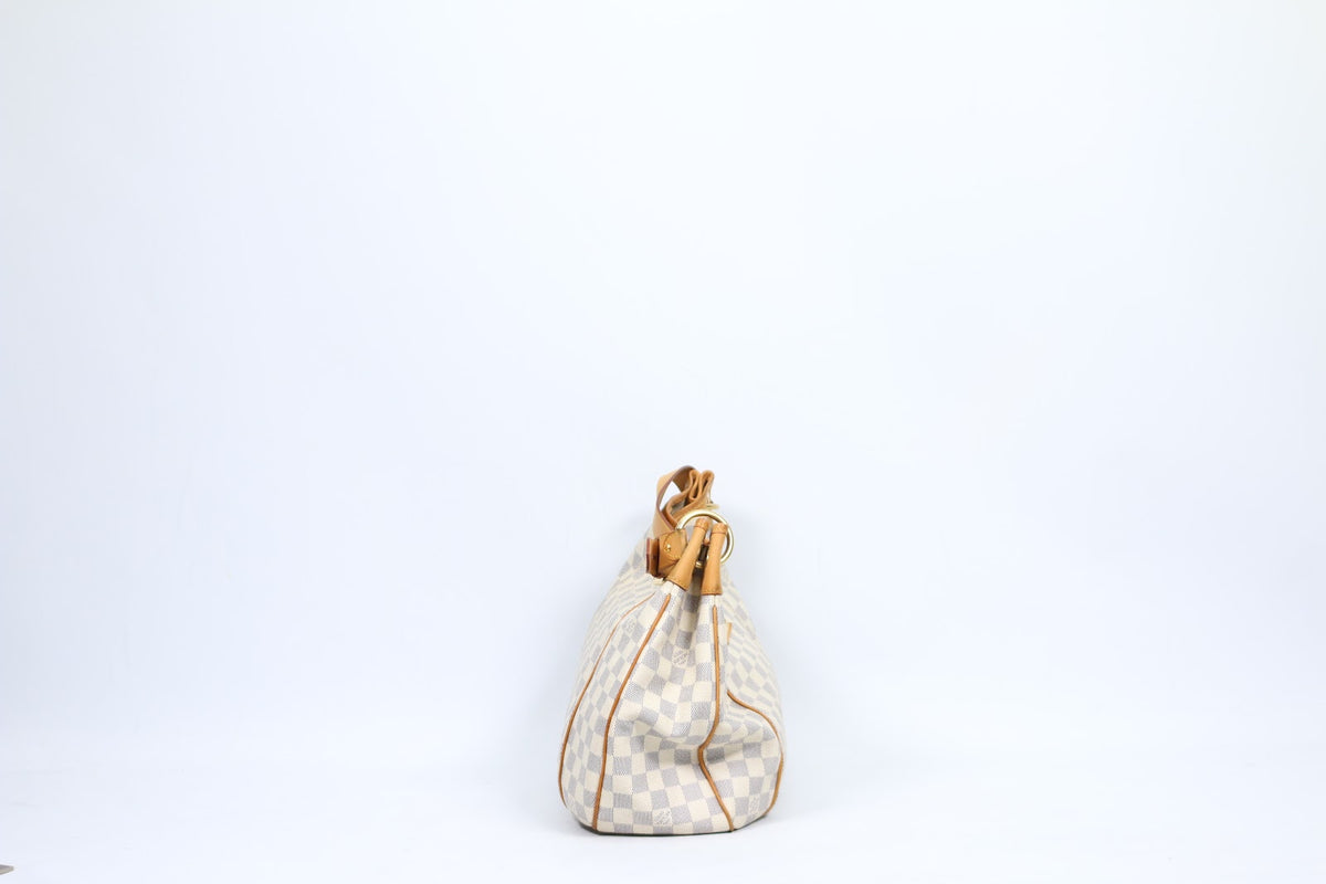 Louis Vuitton White PVC Damier Azur Galliera PM Shoulder Bag N55215 (V1210919)