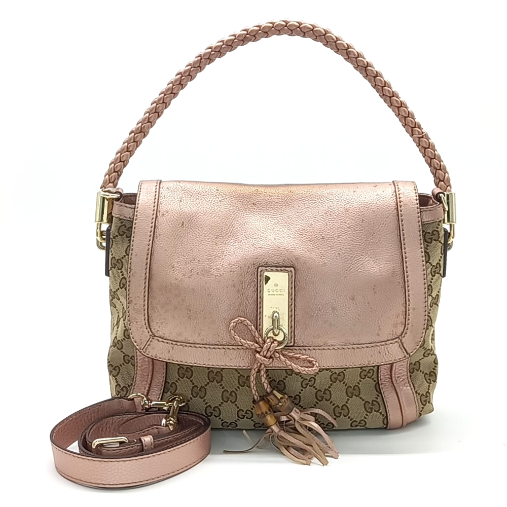 Gucci Bamboo Detail Tote/Shoulder Bag (282301) (10358608)