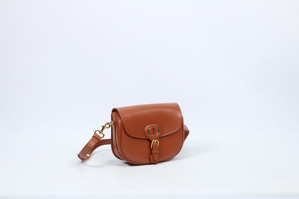 Dior Brown Leather Box Calf Bobby Medium Shoulder Bag M9319 (V5290814)