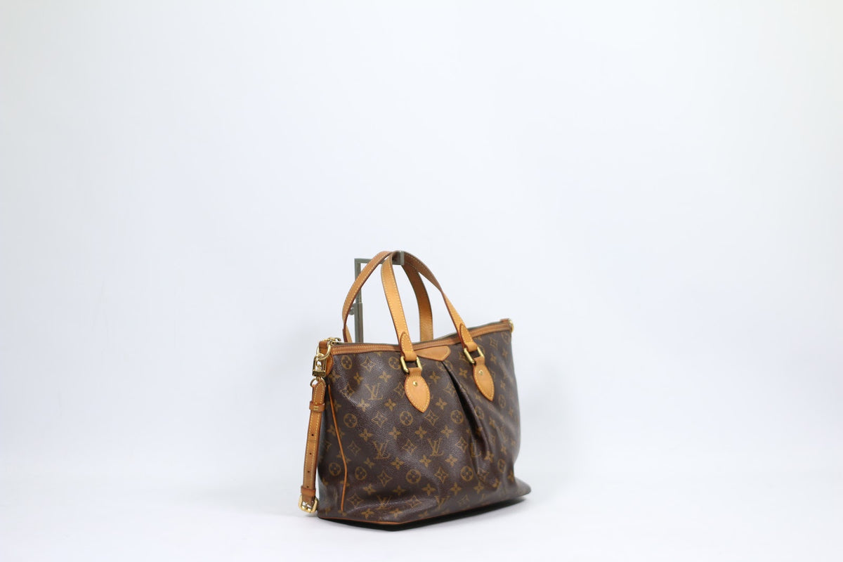 Louis Vuitton Brown PVC Monogram Canvas Palermo PM Shoulder Bag M40145 (V124913)