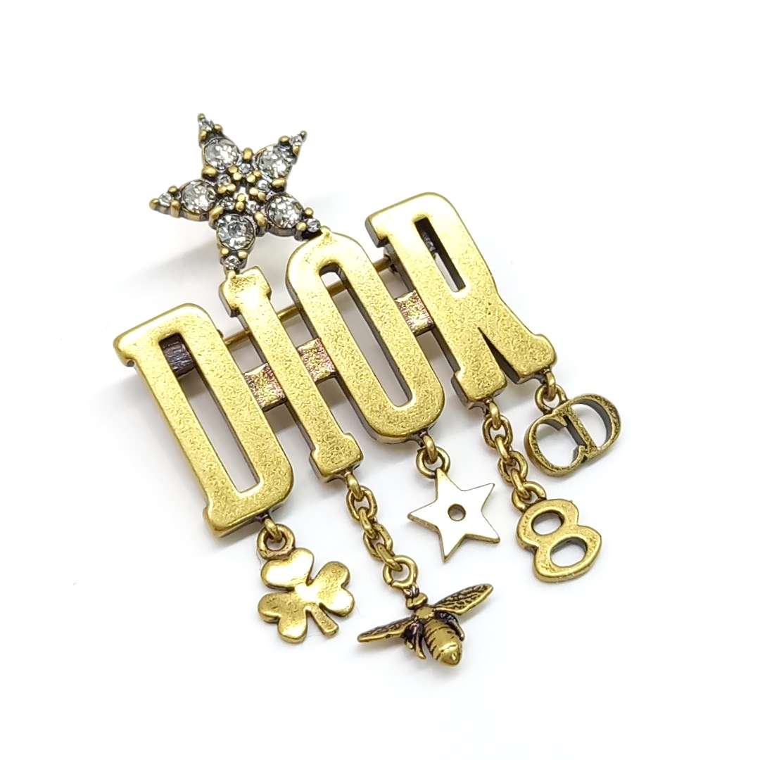 Christian Dior Logo Brooch (10541193)