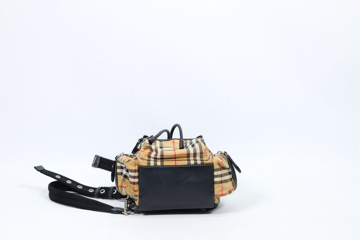 Burberry Beige Fabric Classic Check Rucksack ONE Backpack 4078471 (V2210814)