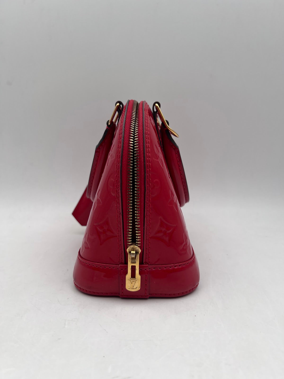 Louis Vuitton Alma BB Patent Leather, Red