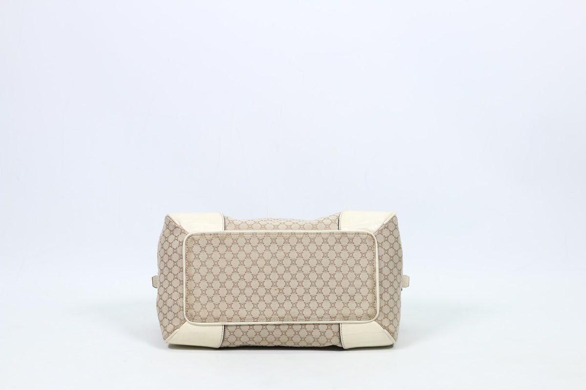 Celine Beige Fabric Vintage Blason ONE Tote Bag KC-ST-0078 (V3510813)