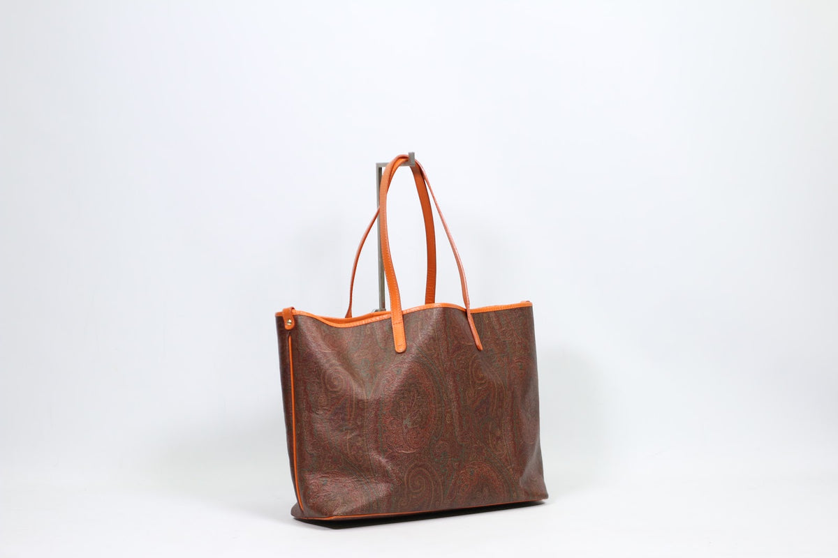 Etro Brown PVC Paisley Baguette ONE Shoulder Bag 1B140 (V583917)
