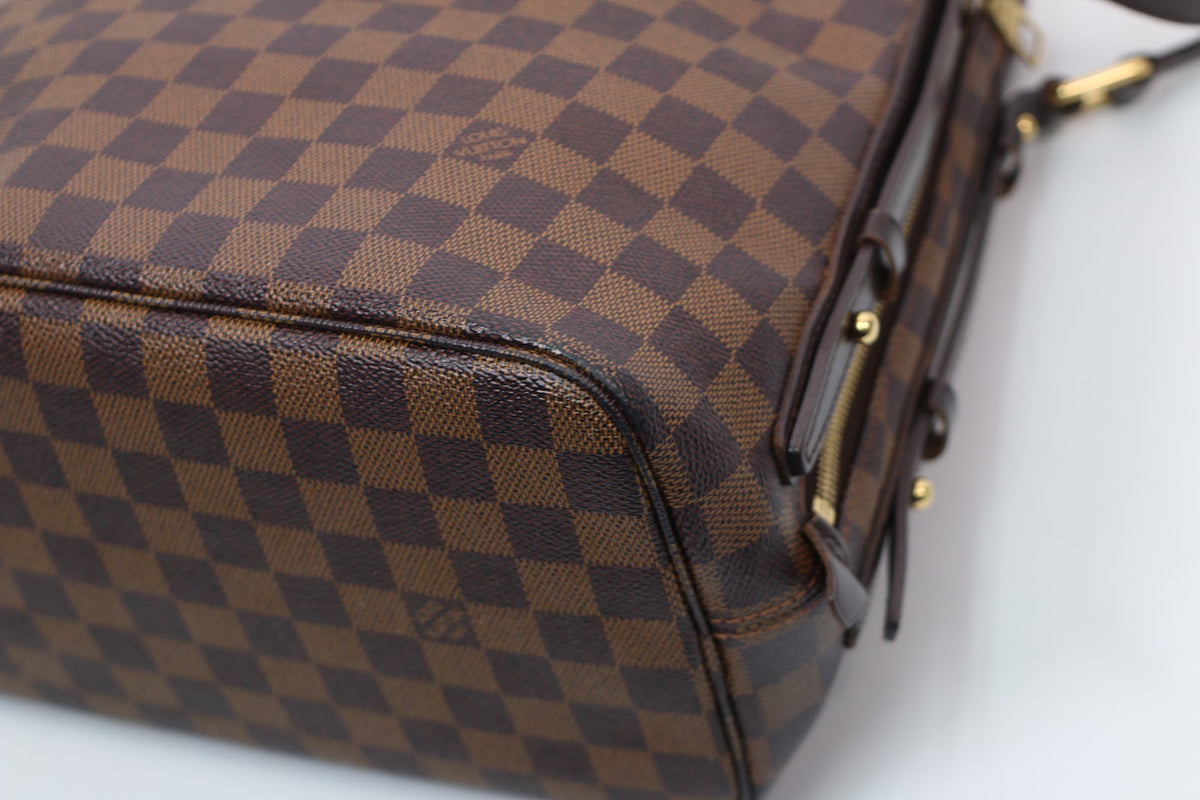 Louis Vuitton Brown PVC Damier Ebene Canvas Cabas Rivington ONE Shoulder Bag N41108