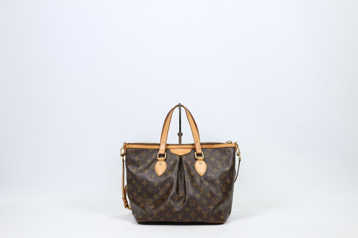 Louis Vuitton Brown PVC Monogram Canvas Palermo PM Shoulder Bag M40145 (V1210910)