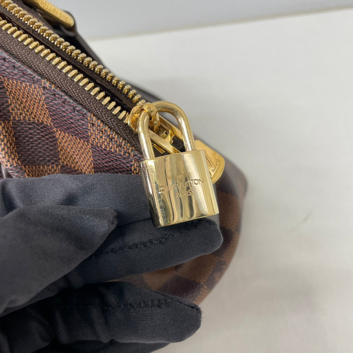Louis Vuitton Brown PVC Damier Ebene Verona PM Tote Bag N41117