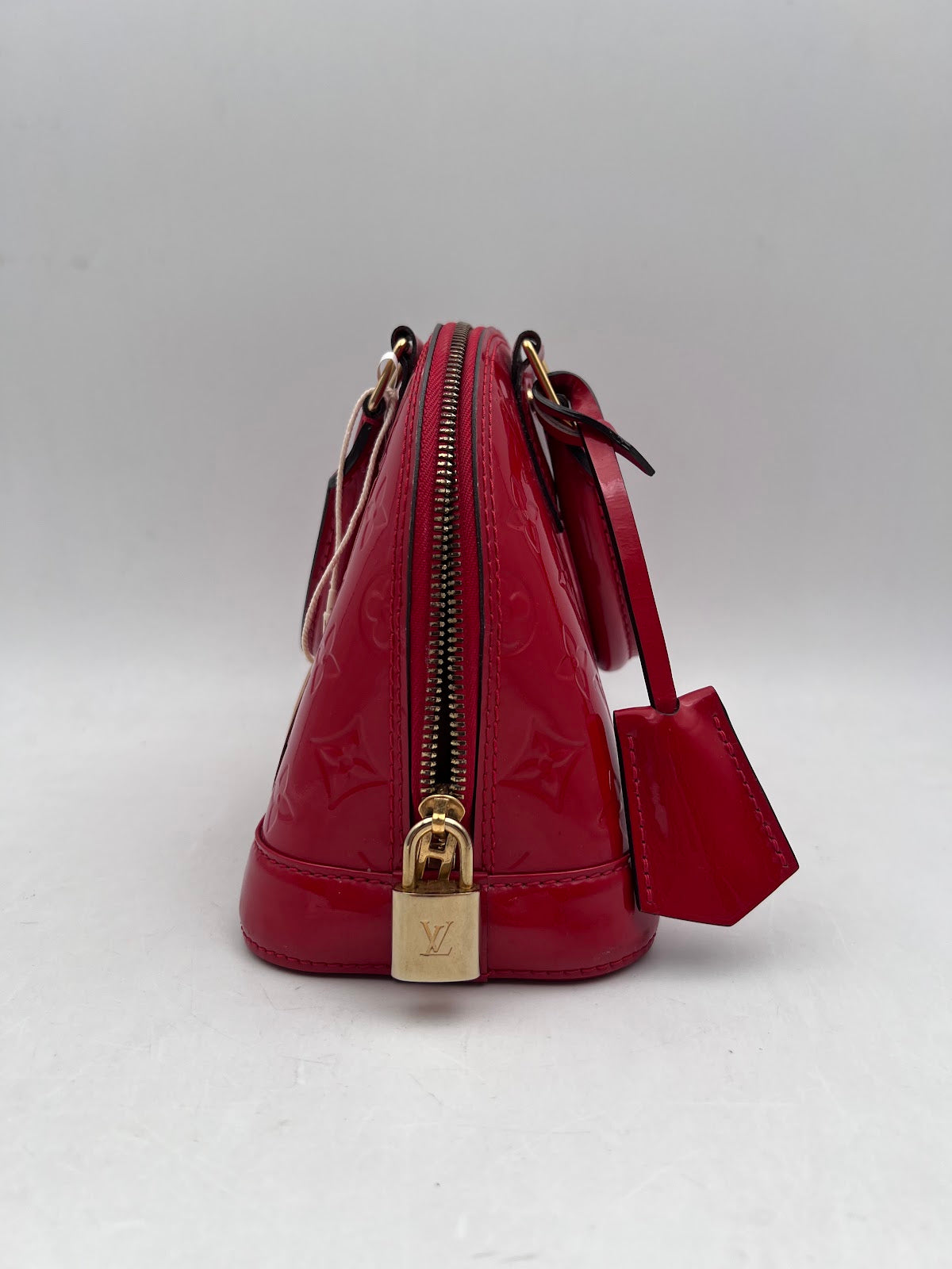 Louis Vuitton Alma BB Patent Leather, Red