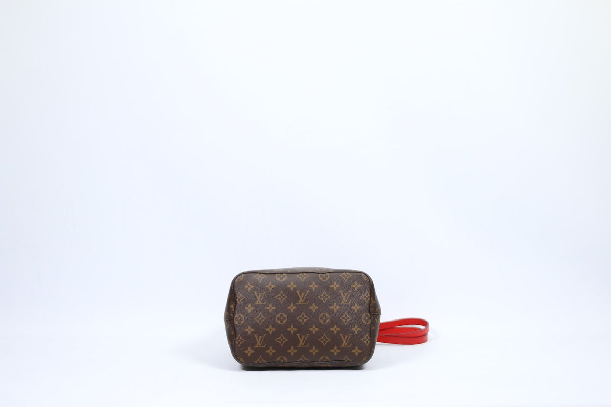 Louis Vuitton Brown Coquelicot PVC Monogram NeoNoe Bucket MM Shoulder Bag M44021 (V1265914)