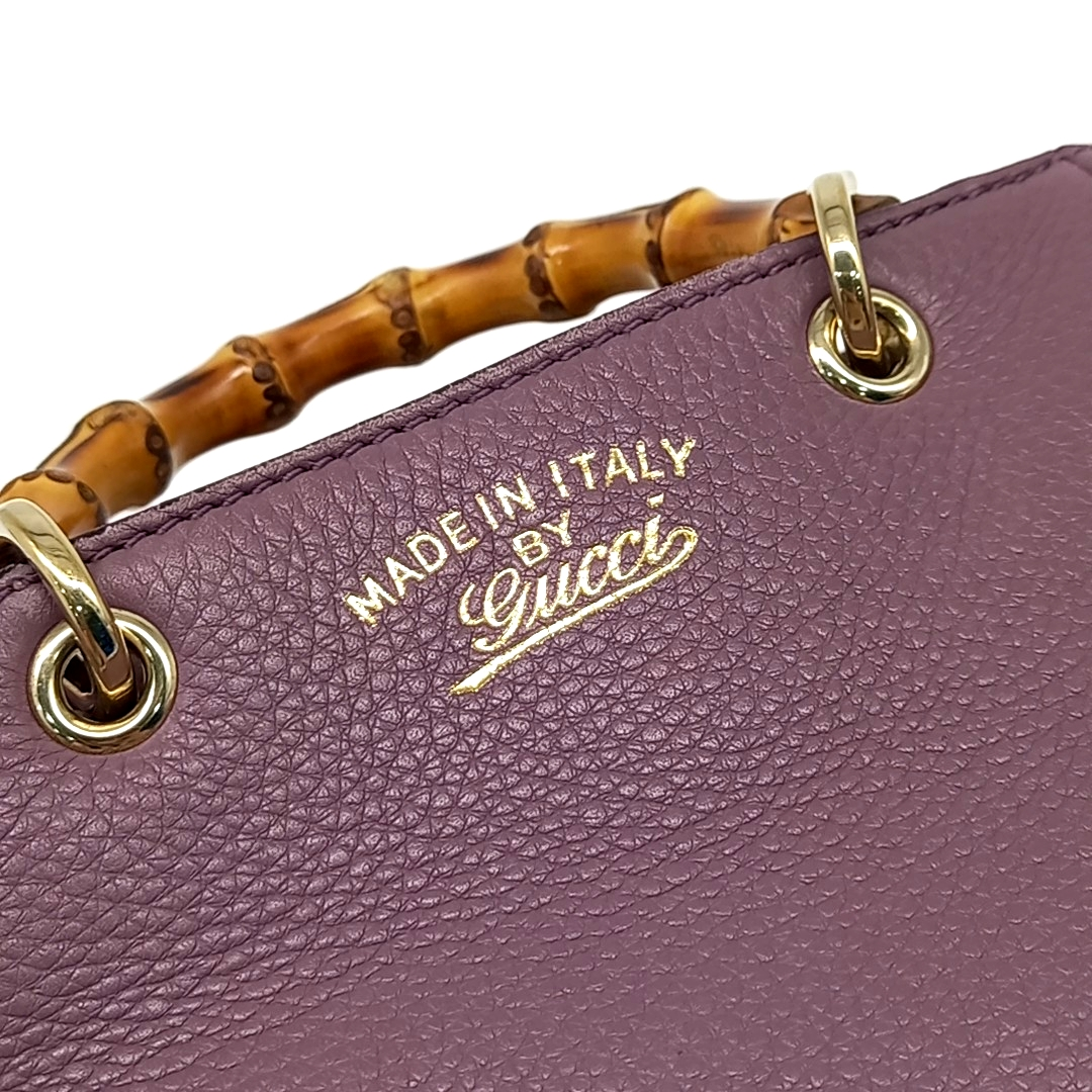 Gucci Bamboo Detail Mini Tote/Shoulder Bag (368823) (10526537)