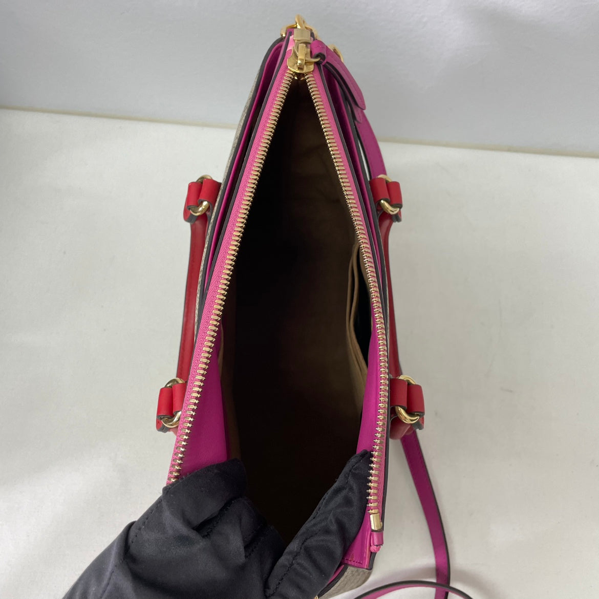 Gucci Multi PVC Trim GG ONE Shoulder Bag 409534