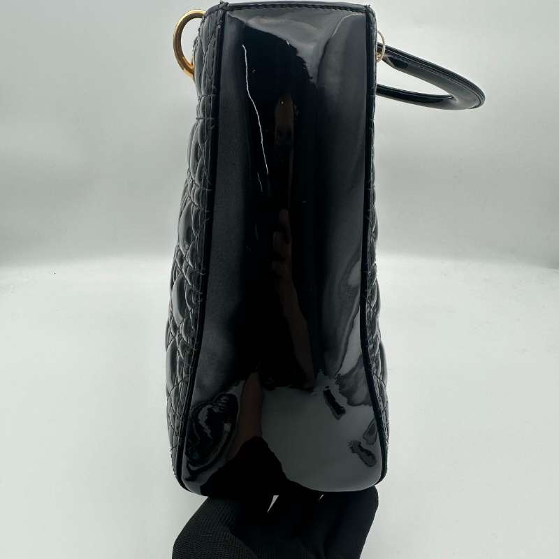Dior Lady Dior Large Cannage Patent