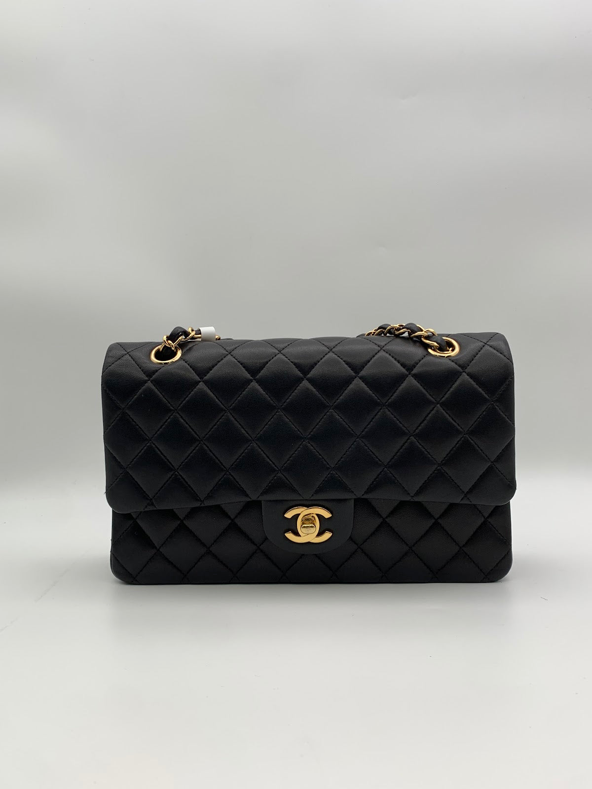 Chanel Medium Classic Double Flap Bag, Black Lambskin (BL1736)