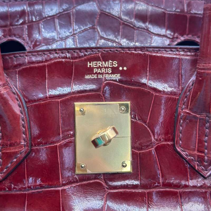 Hermès Birkin 30 Shiny Niloticus Crocodile