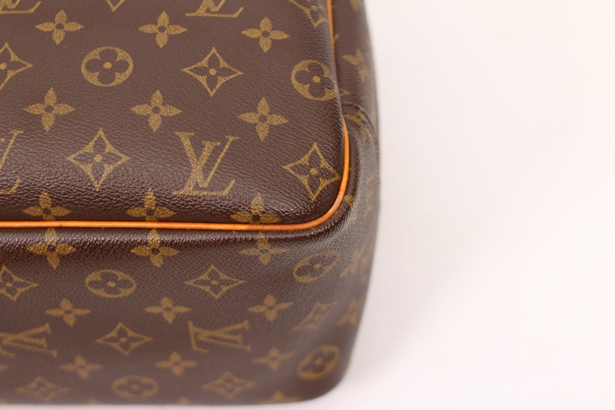 Louis Vuitton Brown PVC Monogram Canvas Bowling Vanity Deauville ONE Tote Bag M47270