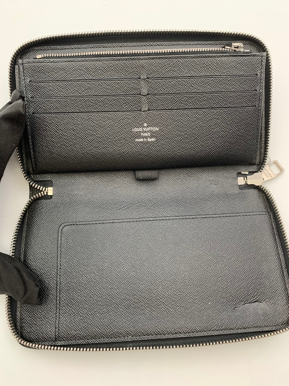 Louis Vuitton Zippy Wallet, Damier Graphite (RP0006)