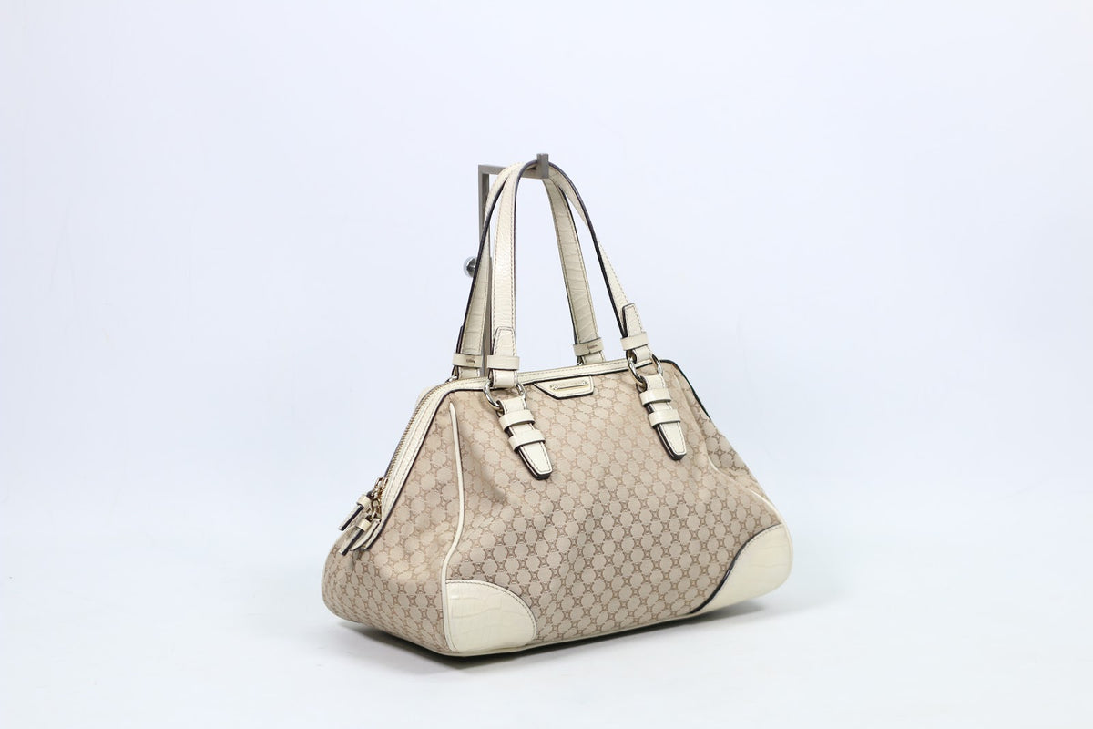 Celine Beige Fabric Vintage Blason ONE Tote Bag KC-ST-0078 (V3510813)