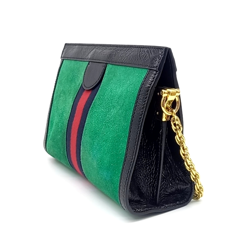 Gucci Ophidia GG Suede Shoulder Bag (503877) (10536785)
