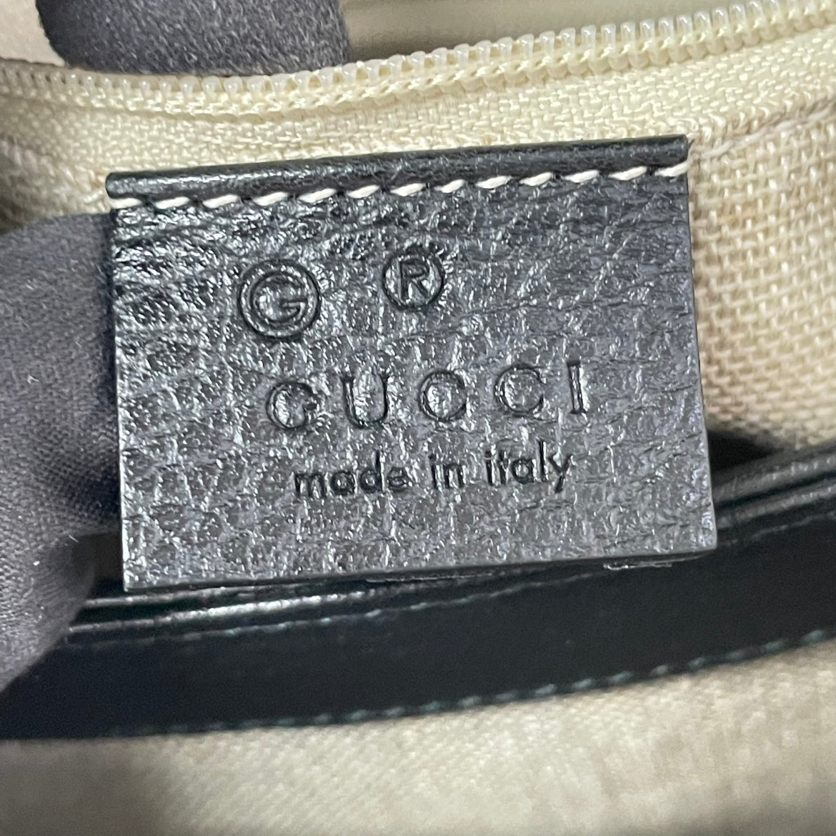 Gucci Black Leather Icon Interlocking Top Handle Chain ONE Shoulder Bag 510302