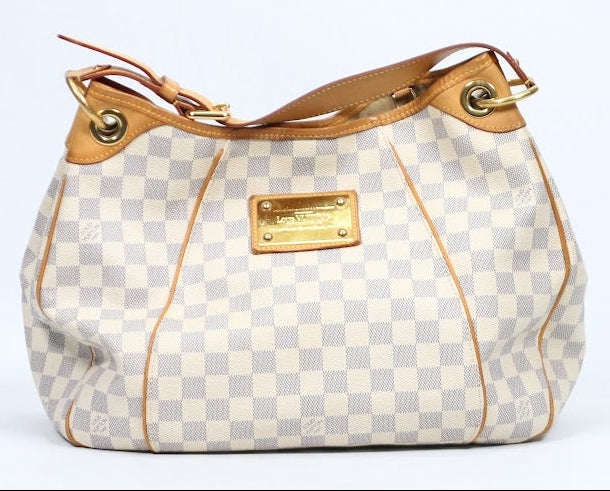 Louis Vuitton White PVC Damier Azur Galliera PM Shoulder Bag N55215 (V1210919)