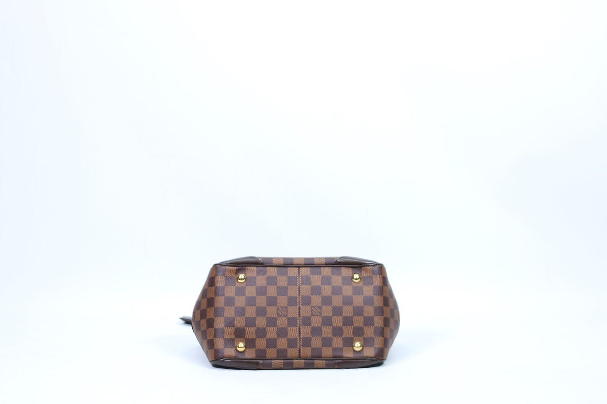 Louis Vuitton Brown PVC Damier Ebene Verona PM Tote Bag N41117