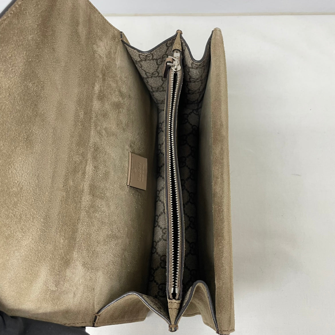 Gucci Brown PVC GG Dionysus Silver Chain Small Shoulder Bag 400249
