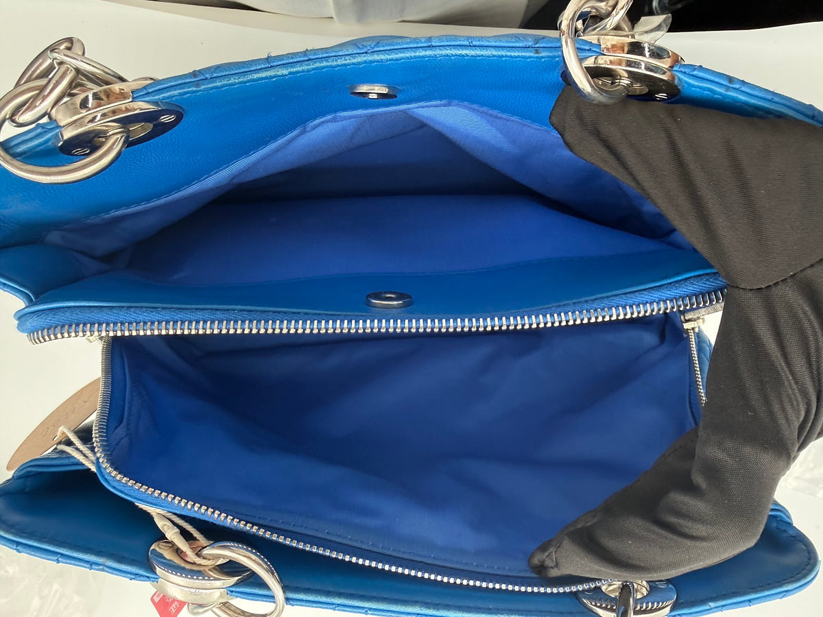 Dior Lady Dior 7-Grid Tote Bag Blue (LY1506)