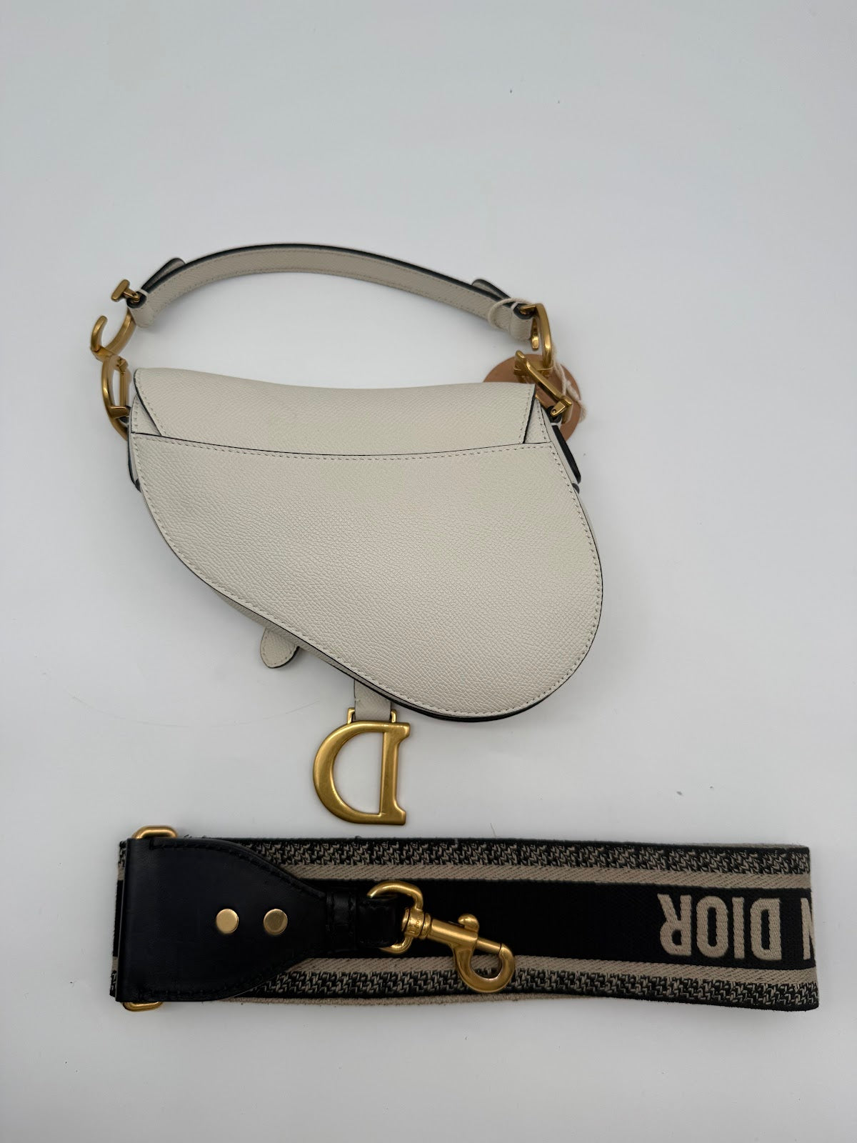 Dior Small Leather Saddle Bag (LX1611)