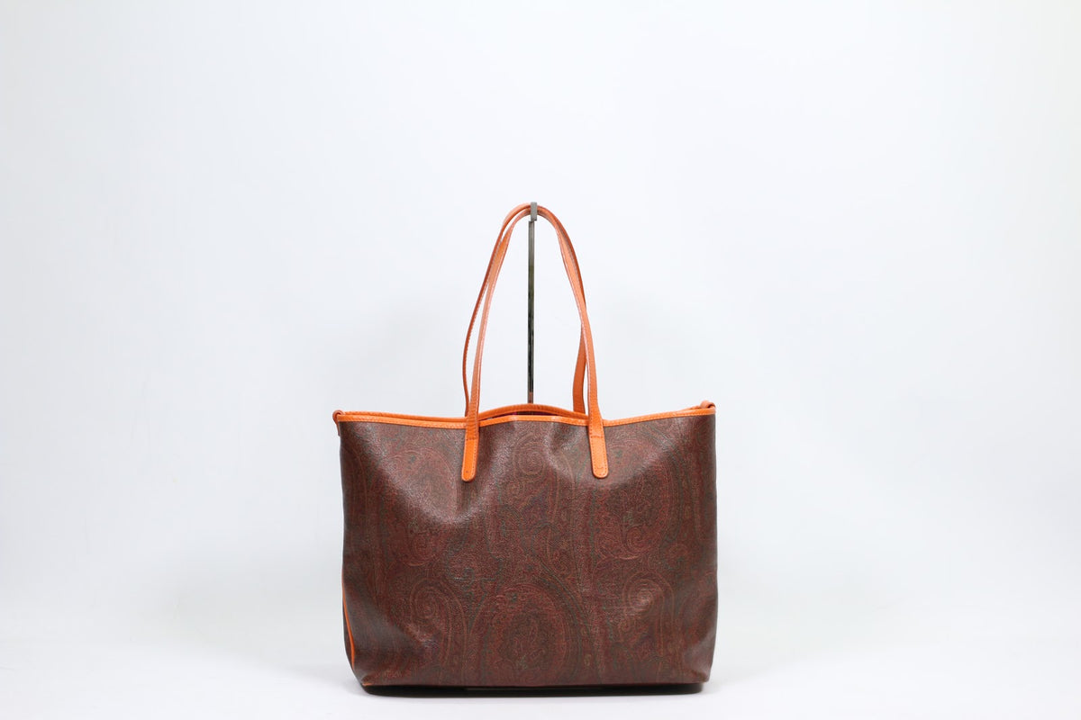 Etro Brown PVC Paisley Baguette ONE Shoulder Bag 1B140 (V583917)
