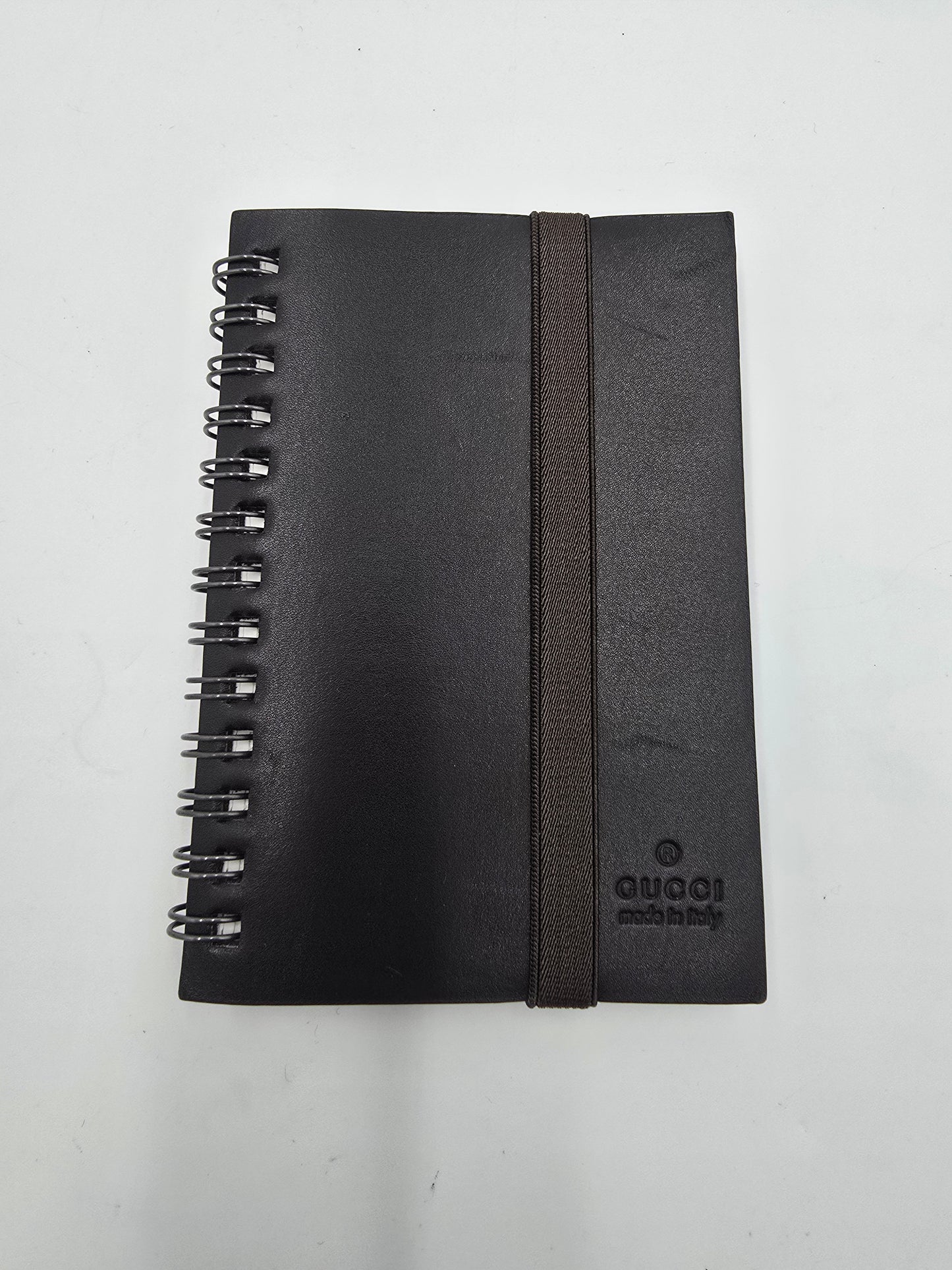 Pre-Owned Gucci Leather Agenda Organizer AG962
