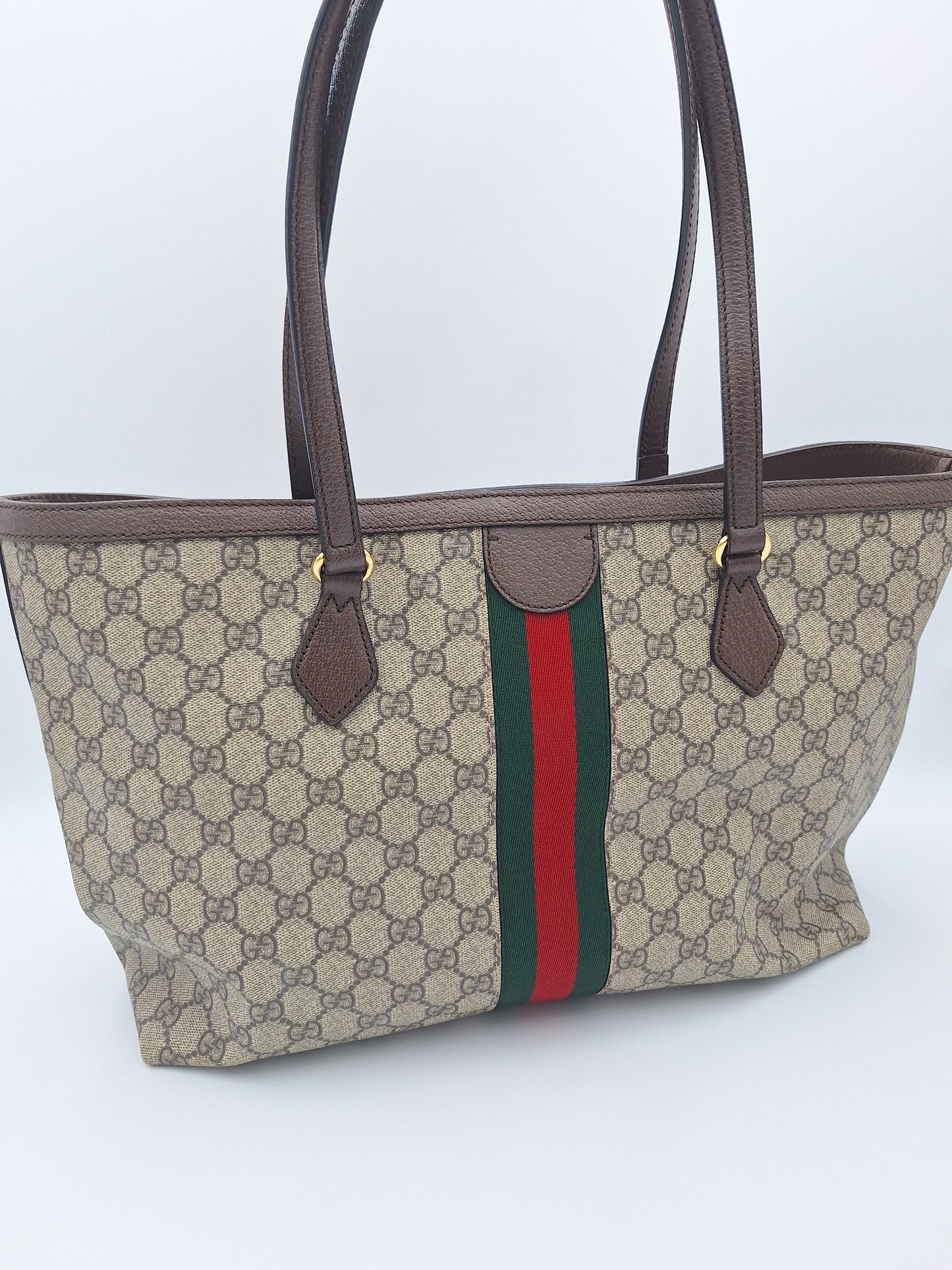GUCCI GG SUPREME OPHIDIA MEDIUM TOTE BAG (631685)