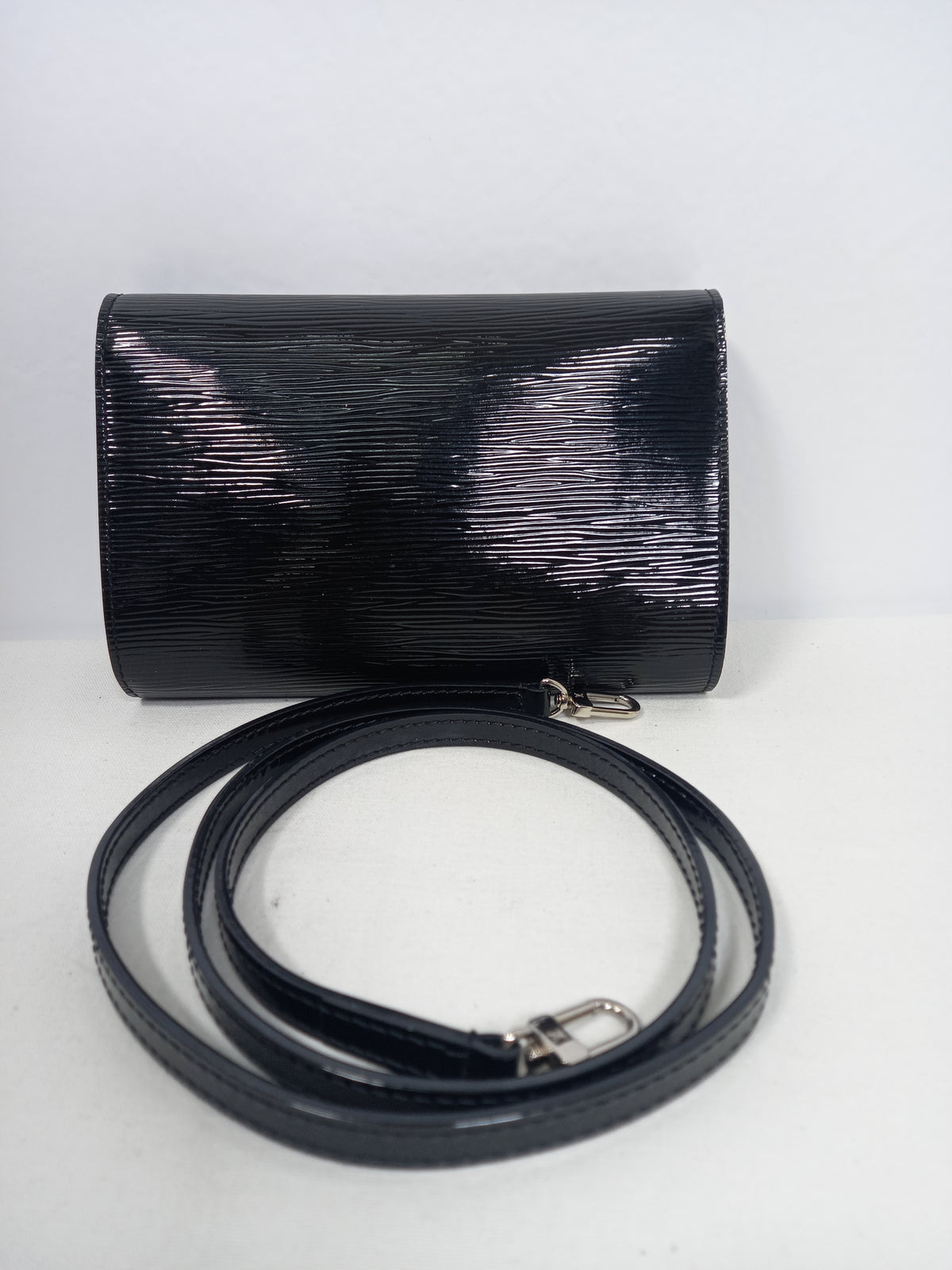M0804P79 Louis Vuitton Black Electric Epi Leather Louise PM Bag (JP)
