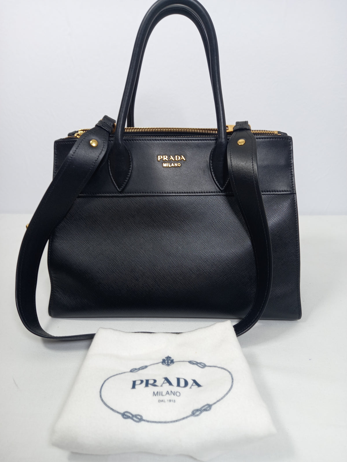 M0804P84 Prada Saffiano City Calfskin Paradigme Bag (JP)