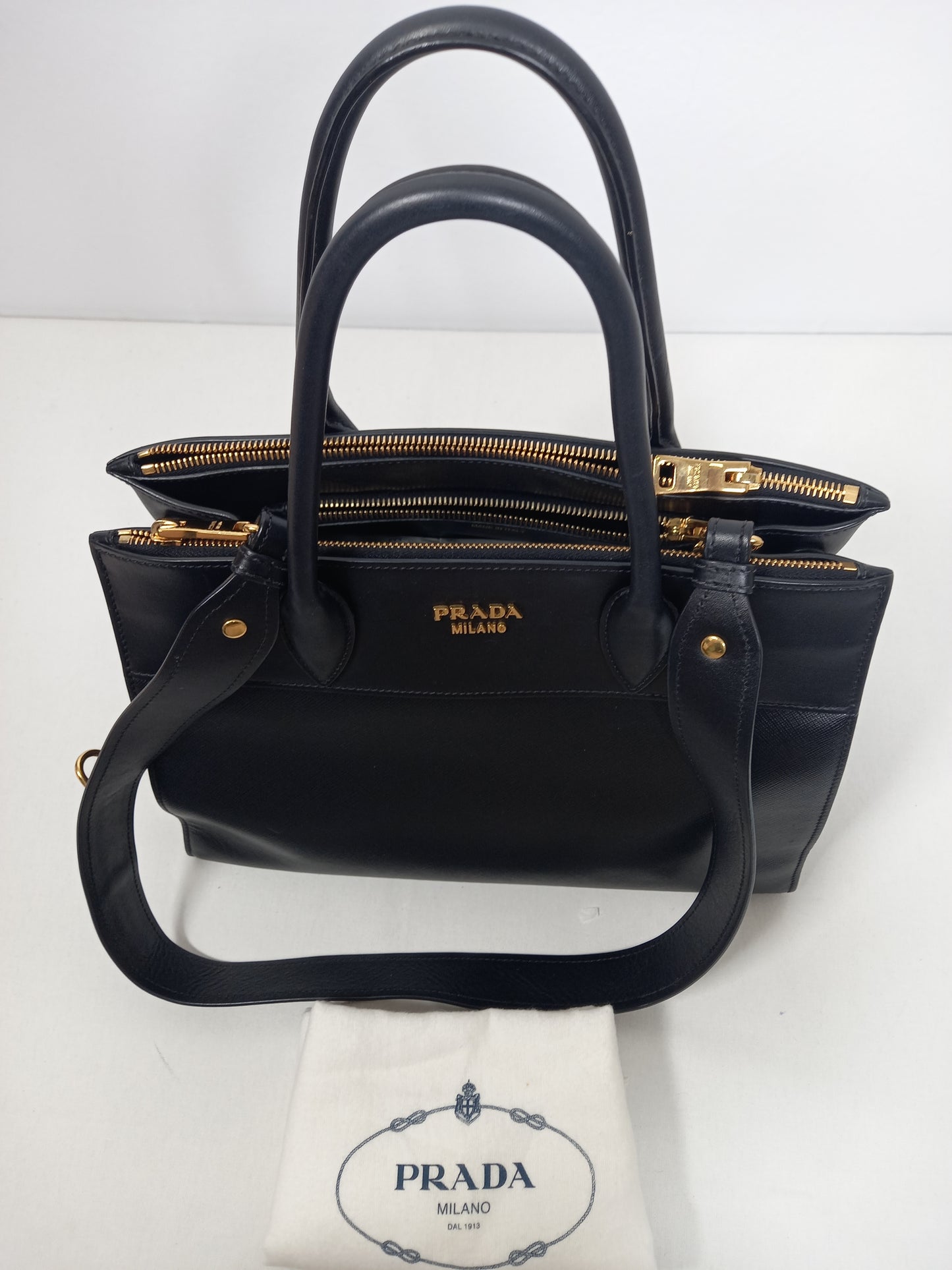 M0804P84 Prada Saffiano City Calfskin Paradigme Bag (JP)