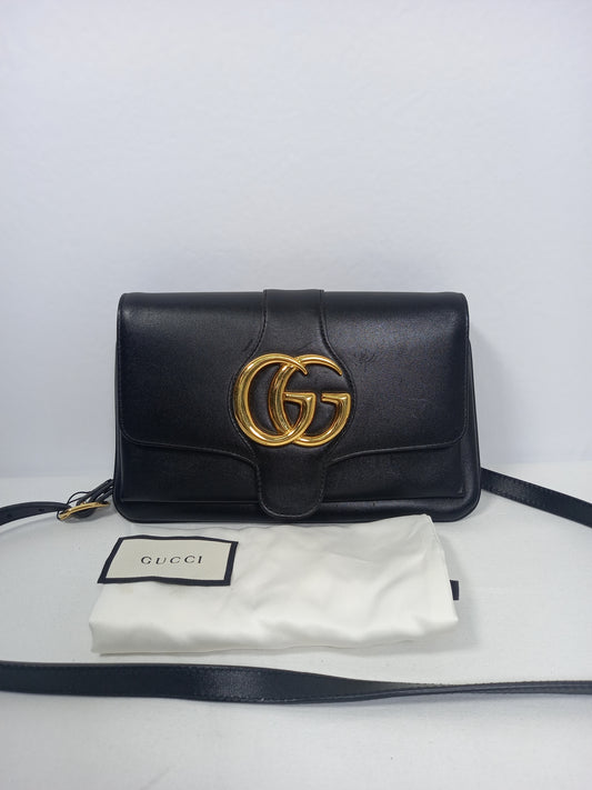 M0804P9 Gucci Arli Small Shoulder Bag - Black (JP)