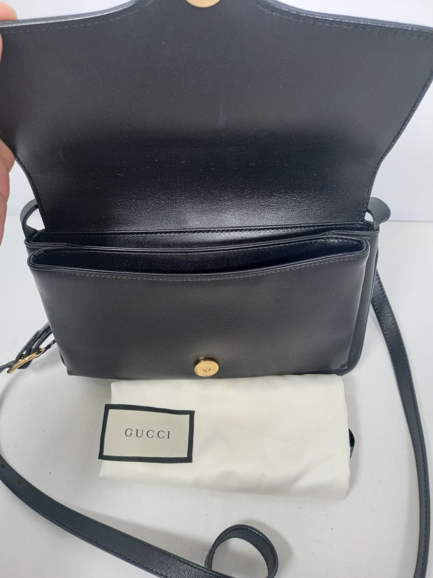 M0804P9 Gucci Arli Small Shoulder Bag - Black (JP)
