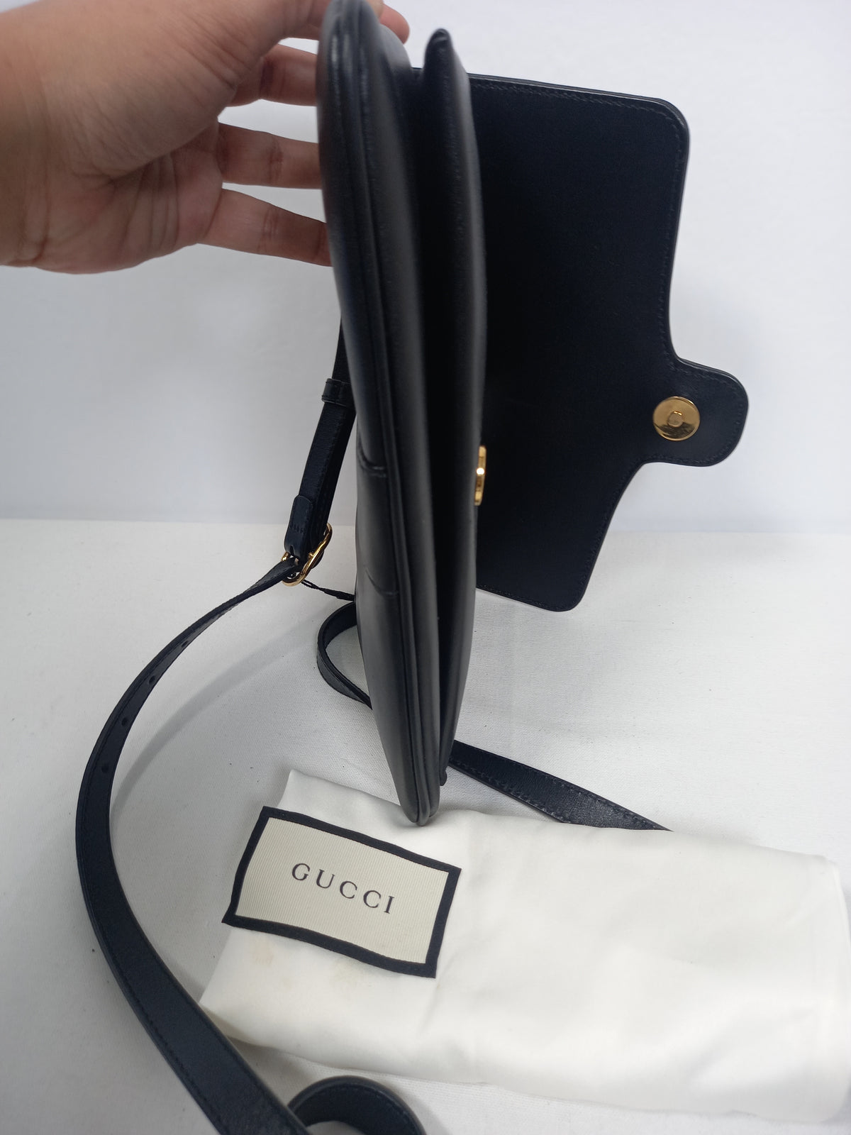 M0804P9 Gucci Arli Small Shoulder Bag - Black (JP)