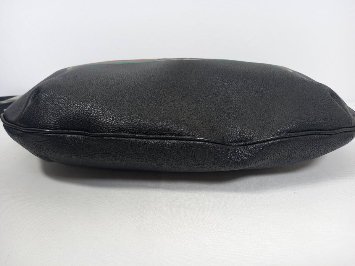 M0804P14 Gucci Logo Half-Moon Hobo Bag (JP)