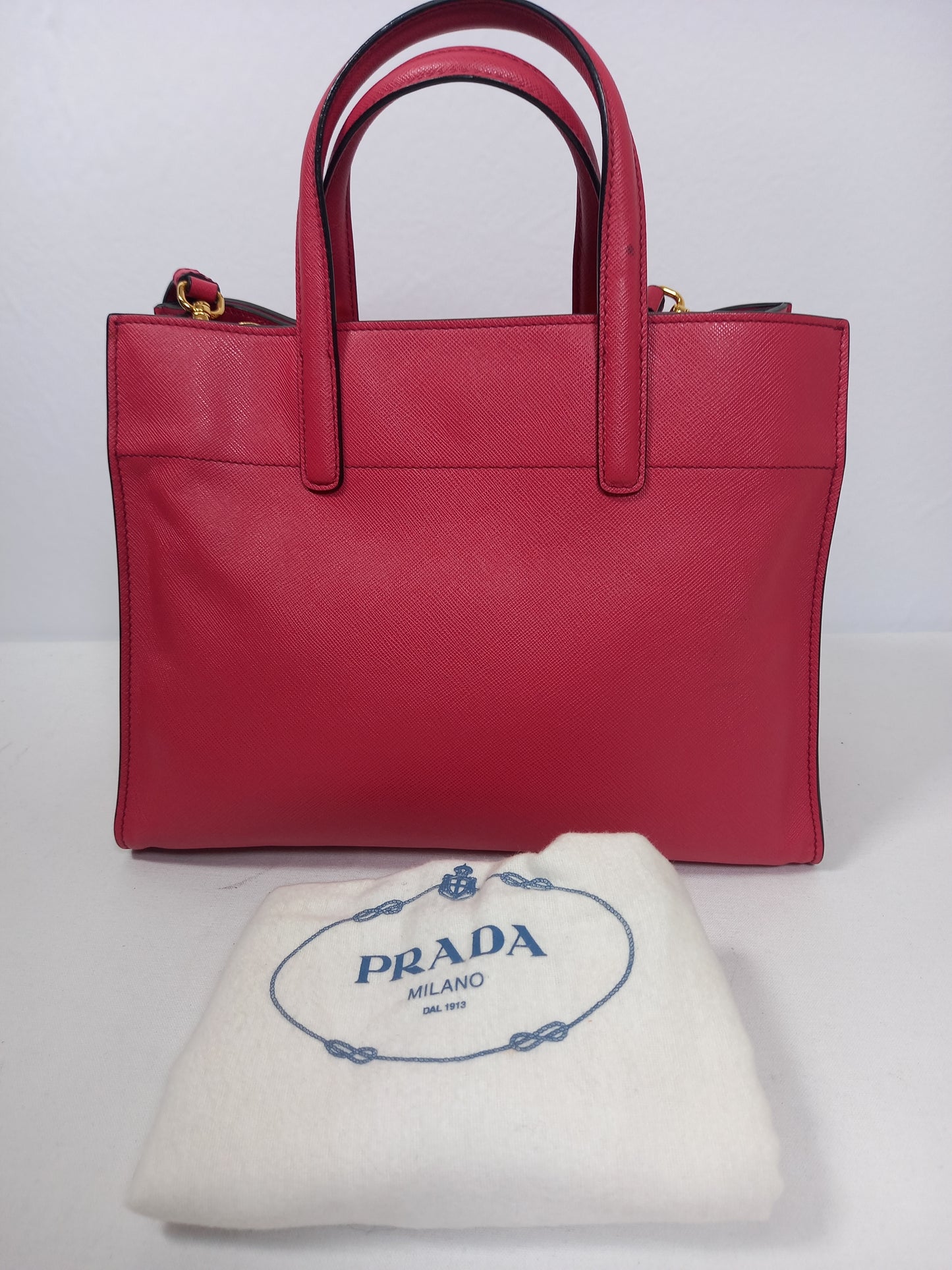 M0804P24 Prada Saffiano Soft Triple Pocket Tote (JP)