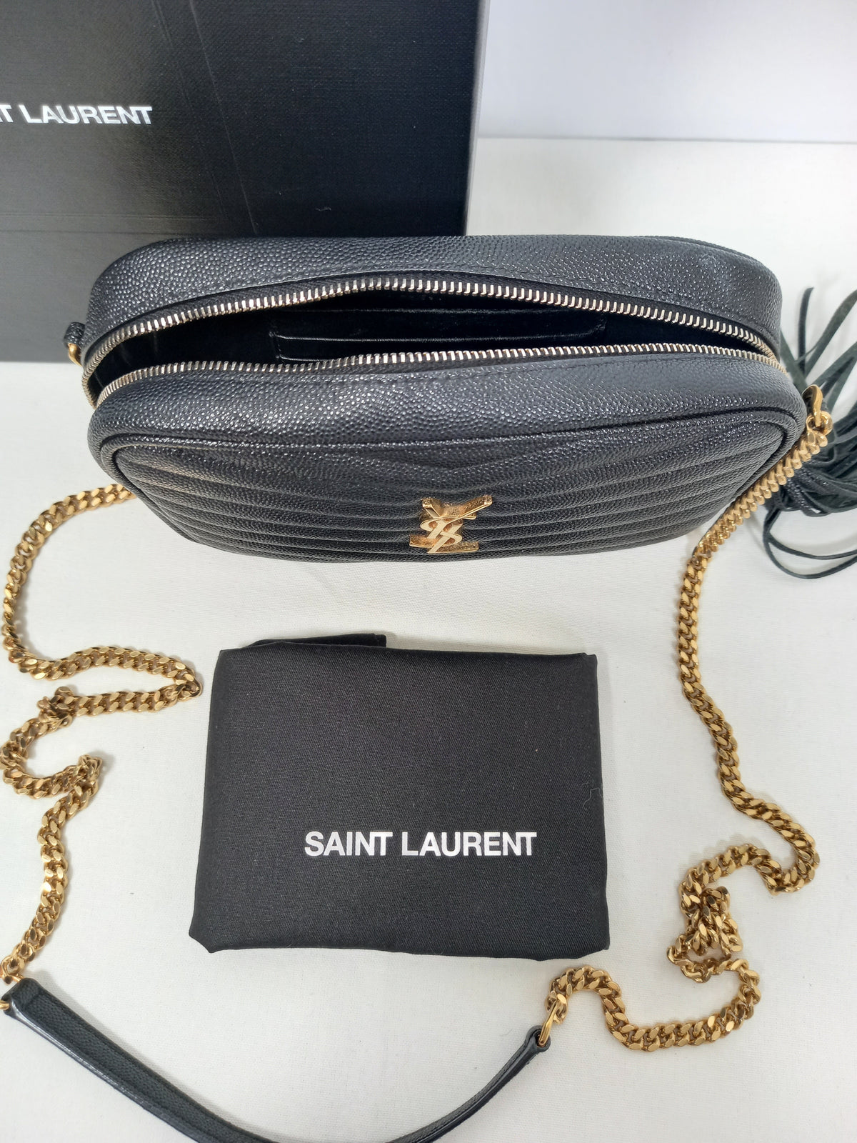 M0804P40 Saint Laurent Lou Mini Chain Camera Bag (JP)