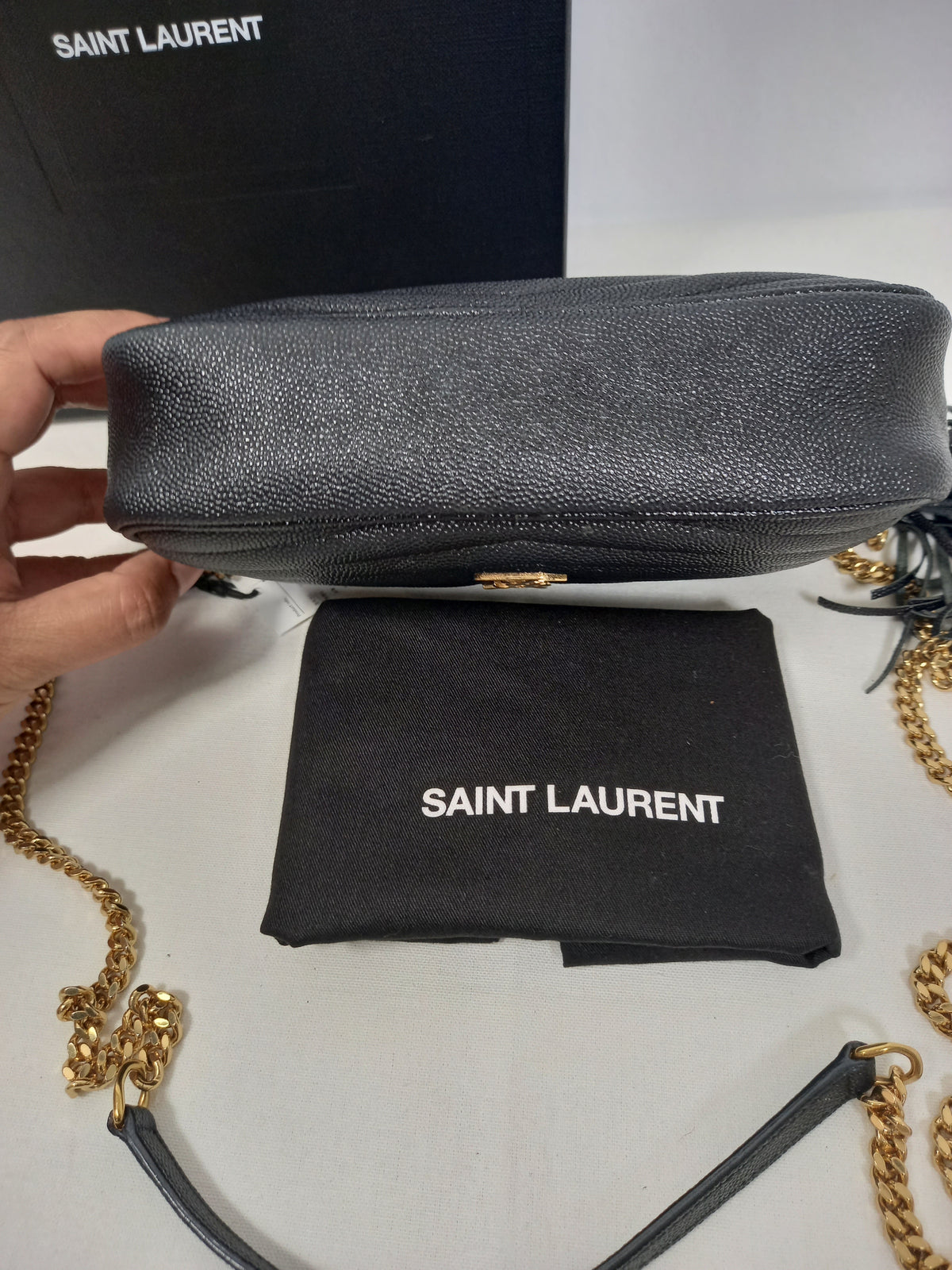 M0804P40 Saint Laurent Lou Mini Chain Camera Bag (JP)