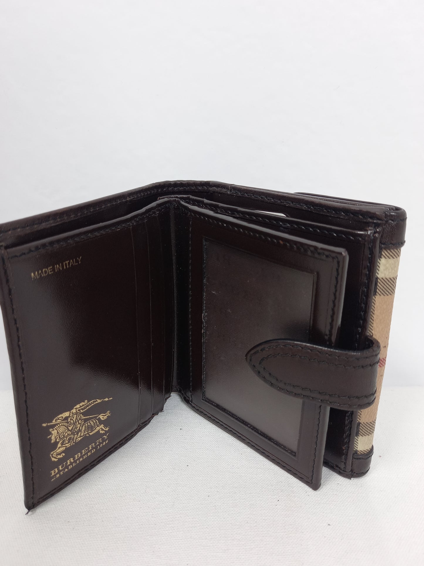 M0804P43 Burberry Haymarket Check Wallet (JP)